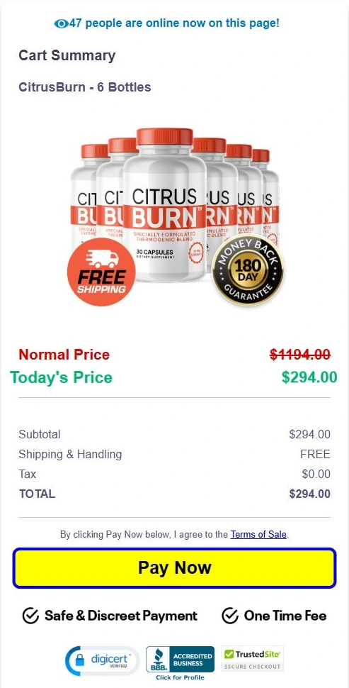 CitrusBurn ordering reference
